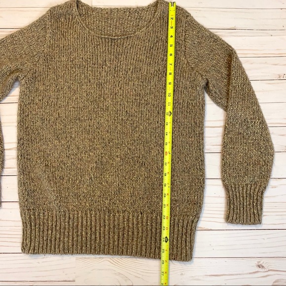 Oversized chunky knit sweater with gold shimmer - Picture 5 of 7